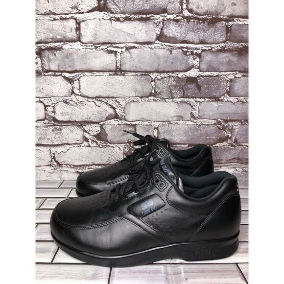SAS Tripad Comfort Time Out Black Leather Lace Up Walking Sneakers Women Sz 8.5W - Picture 8 of 16